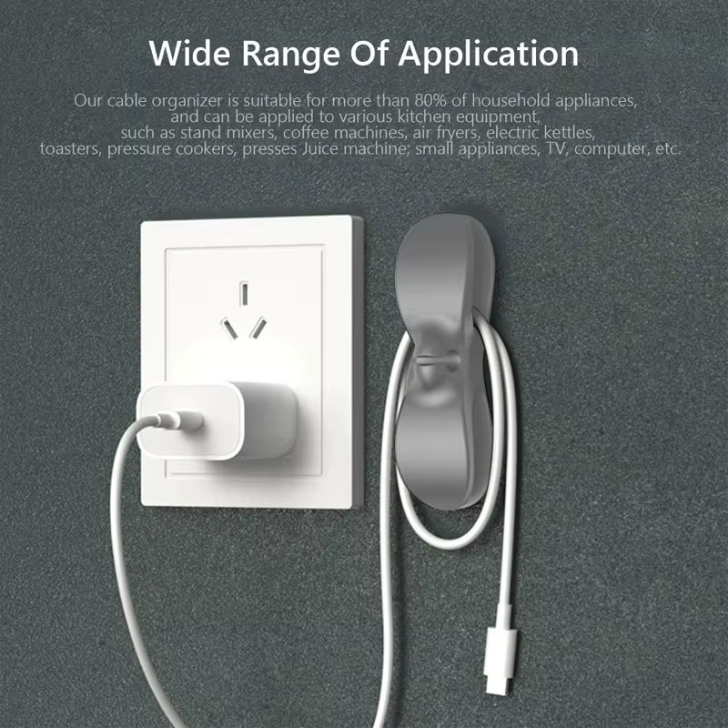 Kabel-Organizer Set aus Kunststoff für Küchengeräte in Multicolour zur Kabelmanagement-Lösung für Luftfritteusen und Kaffeemaschinen - Bild 2