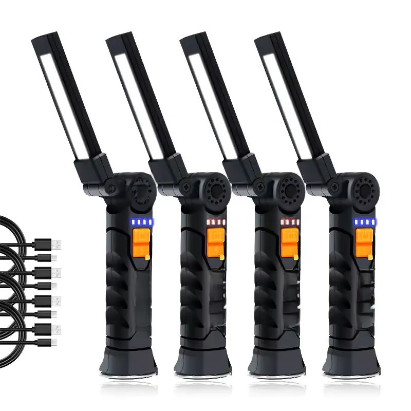 Heinast LED COB Arbeitslampe Schwarz, magnetische USB wiederaufladbare Taschenlampe und Hängelaterne für Camping und Arbeit - Bild 6