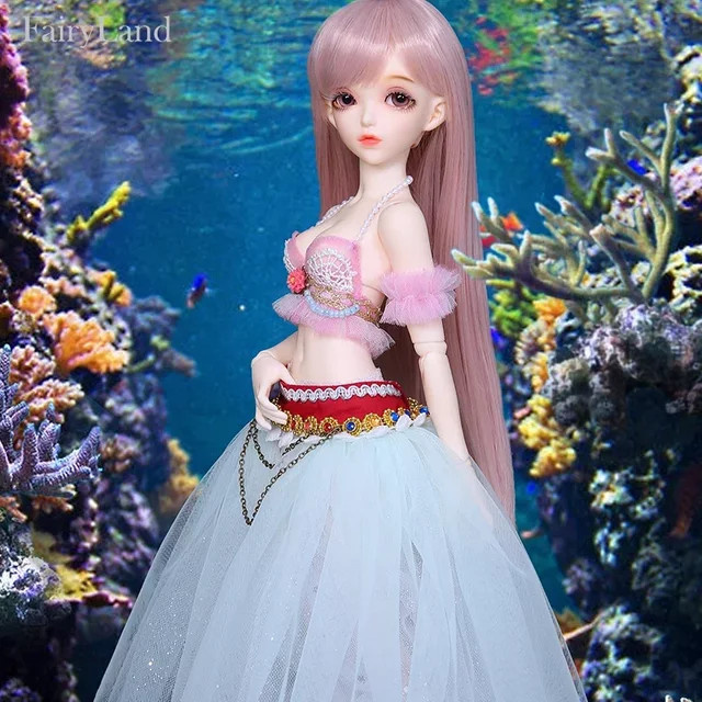 Fairyland Minifee Alicia, 1/4 Bjd Sd Puppe, Meerjungfrau, Weiß - Bild 1