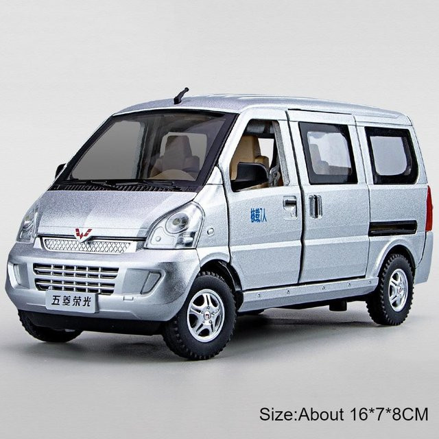 Linyi toy car Wuling Rongguang Automodell, 1:24, Metall, Licht und Sound, ab 14 Jahren - Bild 1