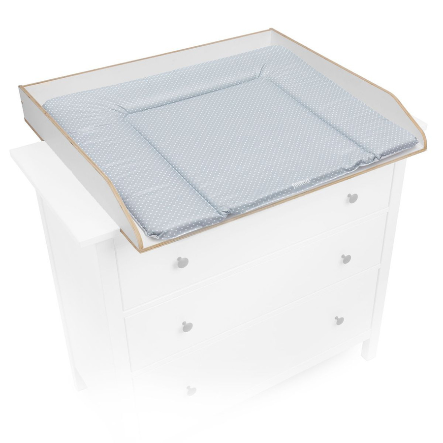 jonka Wickel-Set für IKEA Hemnes Kommode inklusive Wickelaufsatz und Wickelauflage in Weiß Grau - Bild 1