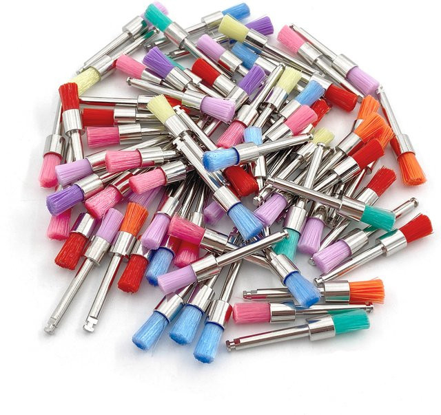 Well CK Dental Prophy Pinsel, Polierbürsten aus Nylon, Einweg - Bild 1