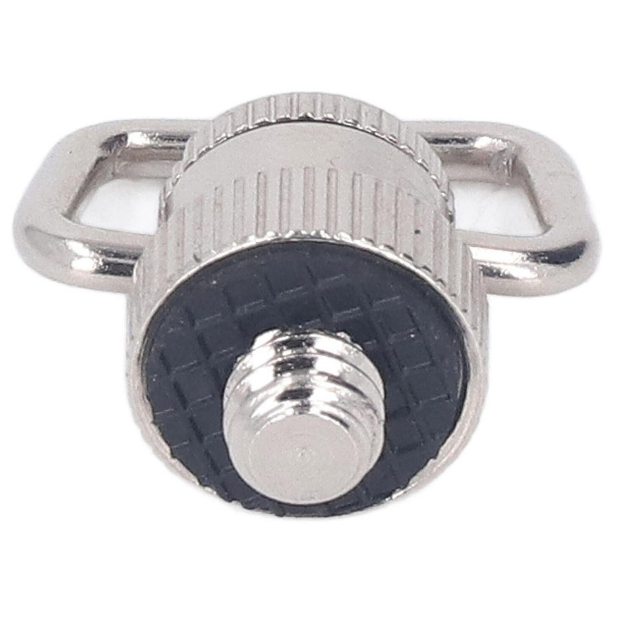 Andoer D-Ring Kamera Schraubhalterung mit Schnellverschluss aus vernickeltem Eisen und 1/4 Zoll Riemenschraube in Silber - Bild 2