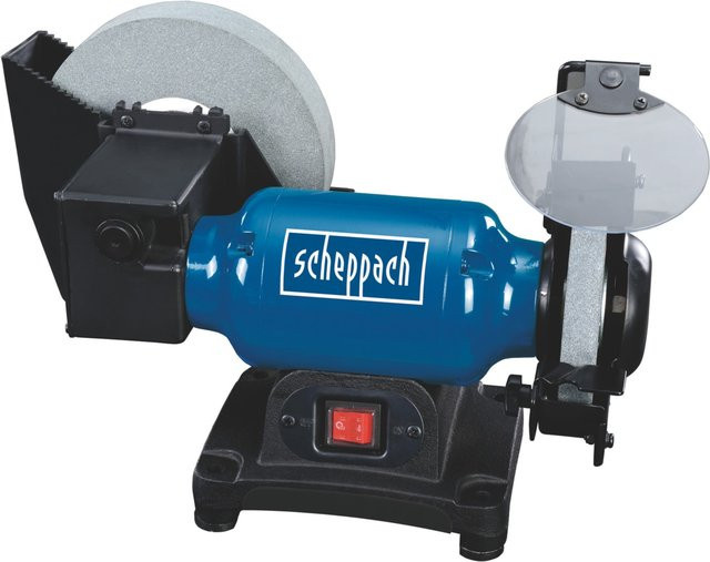 Scheppach BG200W Nass-Trocken-Schleifmaschine in Blau mit 250W Leistung - Bild 1