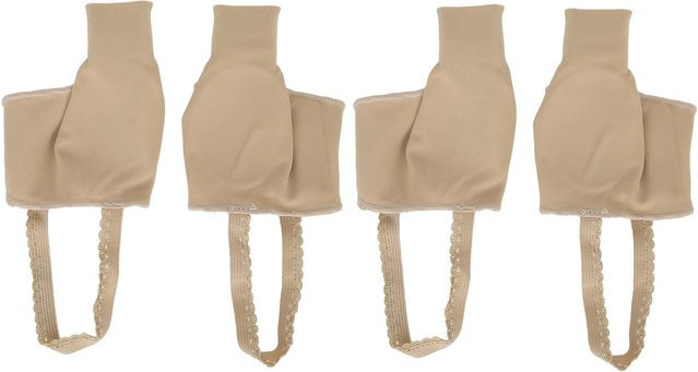 Hallux Valgus Bunion Corrector Big Toe Separator Sleeve, 2 Paar, Beige - Bild 1