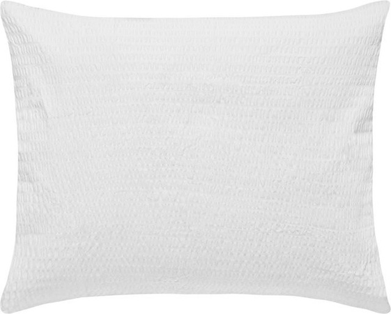 ERWIN M. Kissenbezug Mallorca aus Baumwolle Seersucker mit Hotelverschluss, Weiß, B: 90 cm, H: 70 cm
