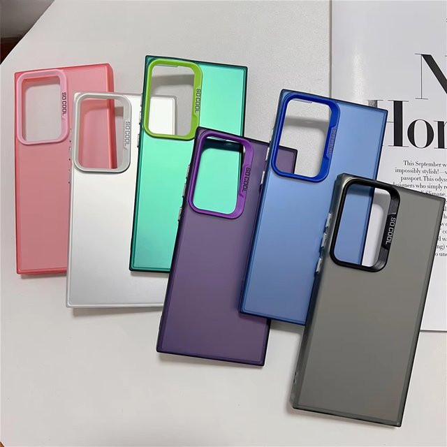 Samsung Schutzhülle Matte Laser Aurora für S25 Ultra S24 S23 S22 Plus S21 FE Stoßfeste Bunte Handyhülle - Bild 1