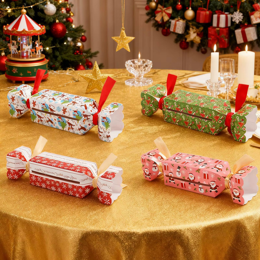 Bunte Geldspardose aus Papier als Weihnachts- und Silvester-Geldhalter für Partys und Feste - Bild 2
