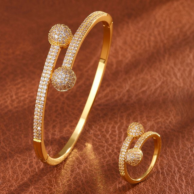 ZAKOL Ring-Armband, Gold, Zirkonia, Damen - Bild 1