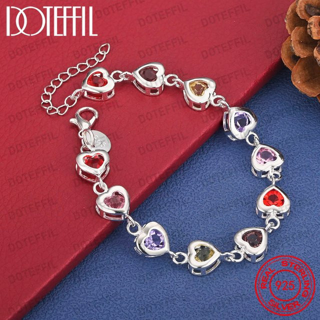 DOTEFFIL Armband 925 Silber, Zirkonia, Damen - Bild 1