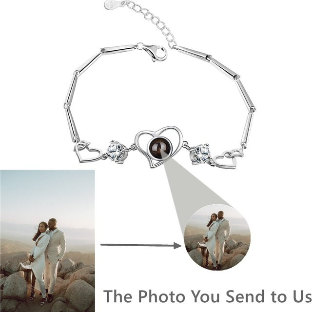 ES ETHSHINE Armband, Herz Anhänger, 925 Silber, Zirkonia, Damen - Bild 1