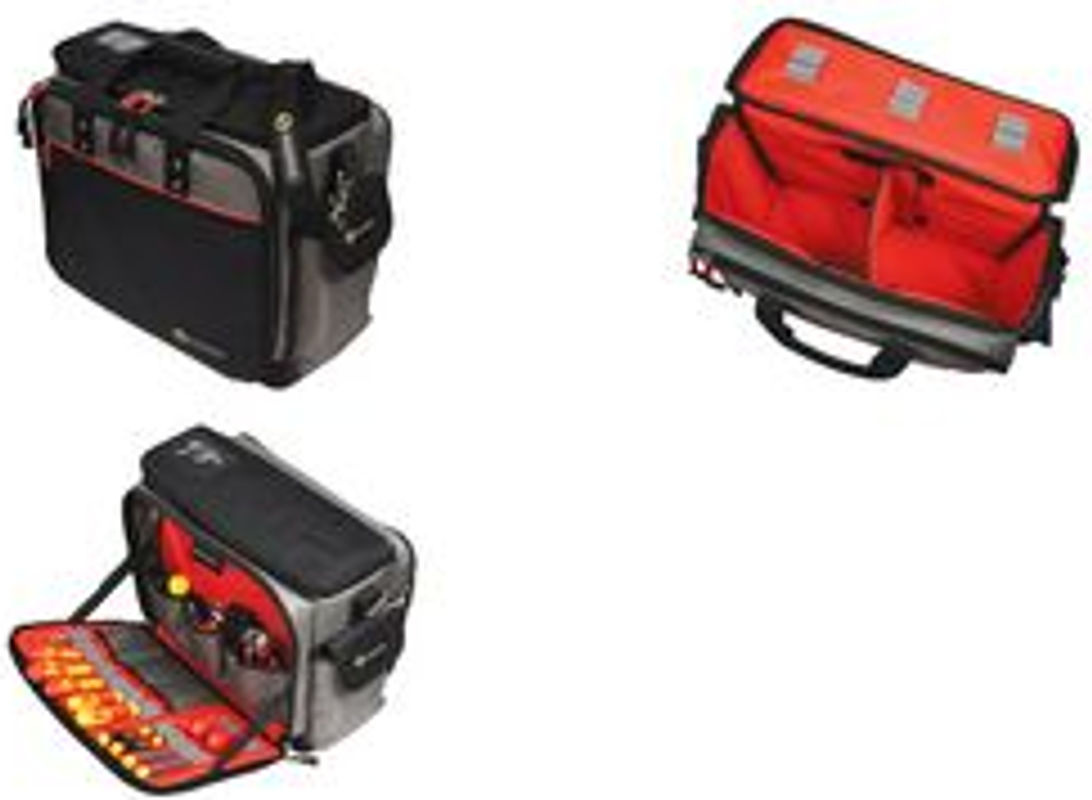 C.K Max MA2639 Magma Techniker Werkzeugtasche unbestückt, Schwarz, L x B x H: 50 x 36 x 40 cm - Bild 2