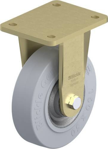 Blickle Bockrolle BS-SE 160K-SG in Silber und Grau mit 160 mm Rad-Durchmesser und 450 kg Tragfähigkeit - Bild 1