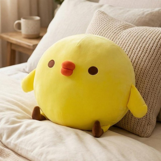 Yiran Health & Beauty Kawaii Hühnchen Plüschtier Kissen, 20cm - Bild 1