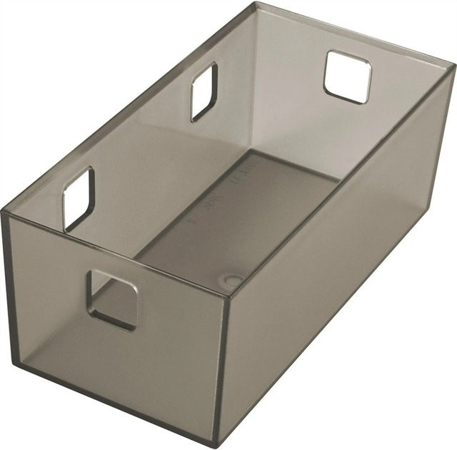 Ninka Banio 2-fach Organizer Behälter aus Kunststoff in Graphit Grau Translucent B/T/H: 16,8 x 8,4 x 6,5 cm - Bild 1