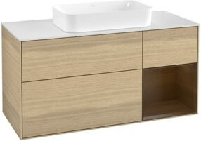 V&B Waschtischunterschrank Finion in Oak Veneer, Braun, B: 120 cm, T: 60 cm - Bild 1