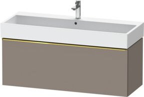 Duravit Waschtischunterschrank D-Neo grau glänzend wandhängend B: 118,4 cm, T: 44,2 cm, H: 44,0 cm - Bild 1