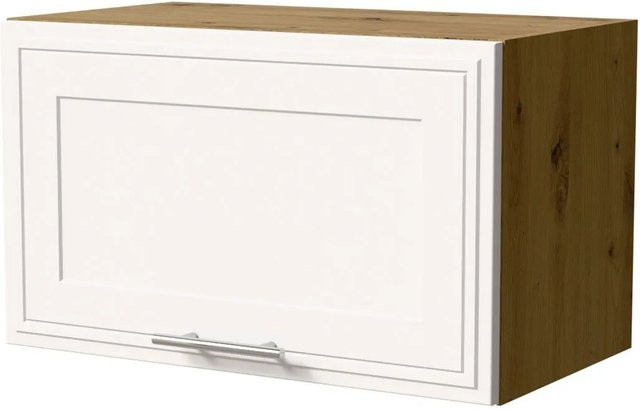 Feldmann-Wohnen Klapphängeschrank Salo W4B/60 in Eiche Artisan und Weiß Matt mit Blum Aventos Klappenbeschlag, B/T/H: 60 x 32,5 x 36 cm - Bild 1