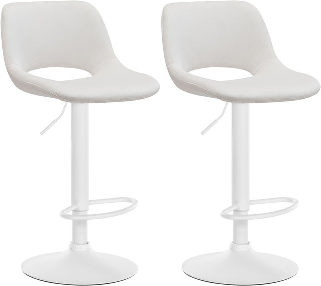 CLP 2er Set Barhocker Camden mit Samt-Bezug in modernem Design - Bild 1