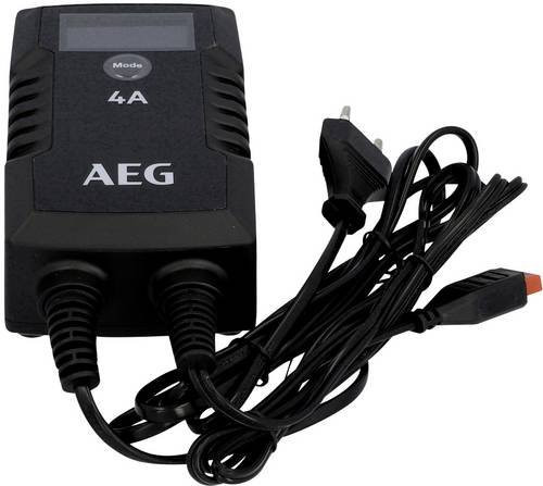 AEG LD4 Batterieladegerät für Kfz in Schwarz, 6 V und 12 V, 2 A und 4 A - Bild 1