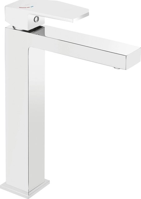 baliv Waschtischarmatur WT-380 Einhebelarmatur aus Messing in Chrom Silber mit Wassersparfunktion - Bild 1