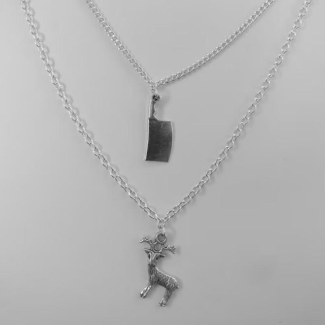 Hannibal Halskette zweilagig, gray, Metall, Herren - Bild 1