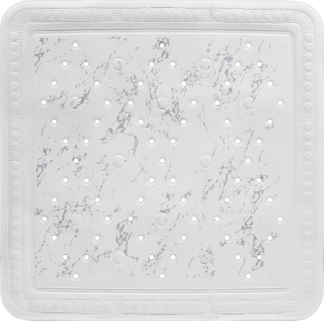 Duscheinlage MAMOR aus Kunststoff mit Saugnäpfen in Grau oder Weiß, Breite: 55,0 cm, Tiefe: 55,0 cm - Bild 1