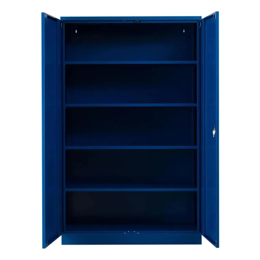 PROREGAL Stahlschrank Bee mit 9 verstellbaren Fachböden und abschließbaren Türen, Blau, H x B x T: 195 x 120 x 42 cm - Bild 2