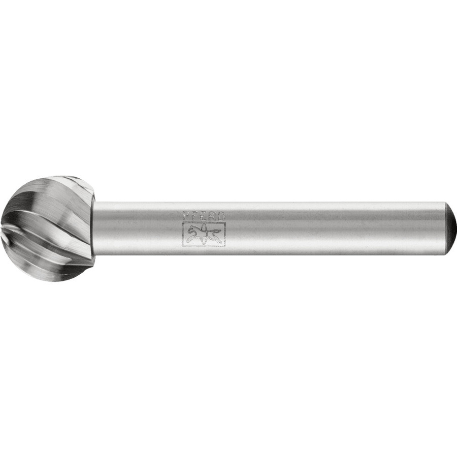 PFERD HSS Frässtift Kugelform universal grob, Farbe: Silber, Durchmesser: 12 x 10 mm, Schaft-Durchmesser: 6 mm - Bild 2