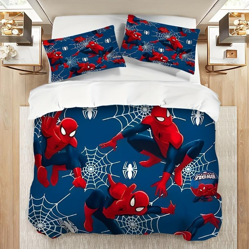 Spider-Man Bettwäsche-Set aus 100% Polyester, 3-teilig, B/H: 180 x 220 cm - Bild 2