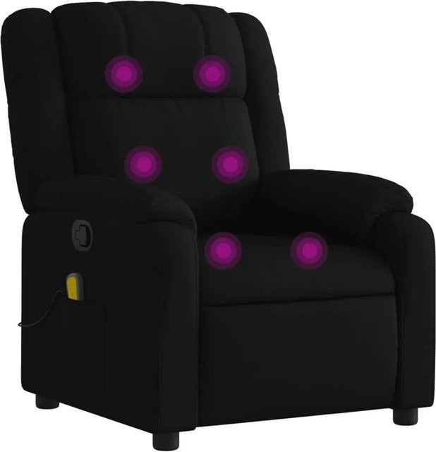 vidaXL Massagesessel Modell 9 in Schwarz mit Stoffbezug und Armlehnen - Bild 1
