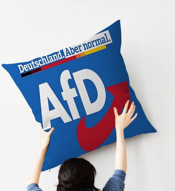 Alice Kissenbezug mit Deutschland Flagge Design in Blau, B/H: 45 x 45 cm - Bild 1