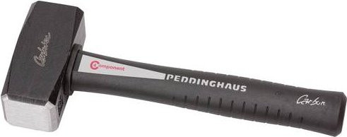 Peddinghaus Carbotec Fäustel in Schwarz mit Glasfaserstiel und Stahlkopf, Gewicht: 1660 g - Bild 1