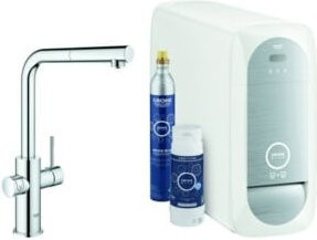 Grohe Spültisch-Einhebelmischer Blue Home mit L-Auslauf und Filterwasserfunktion in Chrom - Bild 1