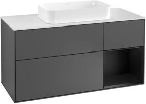 V&B Waschtischunterschrank Finion in Anthrazit, Breite: 120 cm, Tiefe: 50,1 cm, Höhe: 50,1 cm - Bild 1