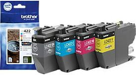 Brother Original Tintenpatronen LC-422VAL Multipack CMYK Schwarz, Cyan, Magenta, Gelb für MFC-J5340DW, MFC-J5740DW, MFC-J6540DW, MFC-J6940DW - Bild 3