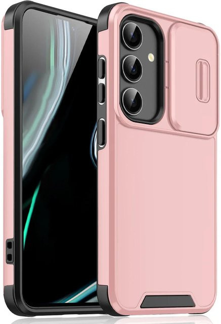 Panzerhülle mit Schiebekamera für Samsung Galaxy S24 Ultra S23 S22 S21 Ultra Plus S24FE S23FE S21FE in Rosa - Bild 1