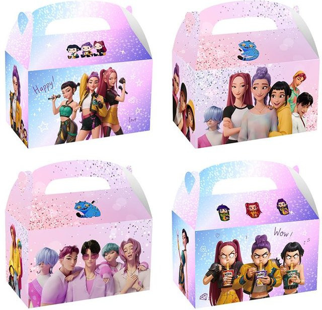 Kpop Dämonenjäger Saja Jungen Figuren, Popcorn Box, 24-teiliges Set, ab 14 Jahre - Bild 1