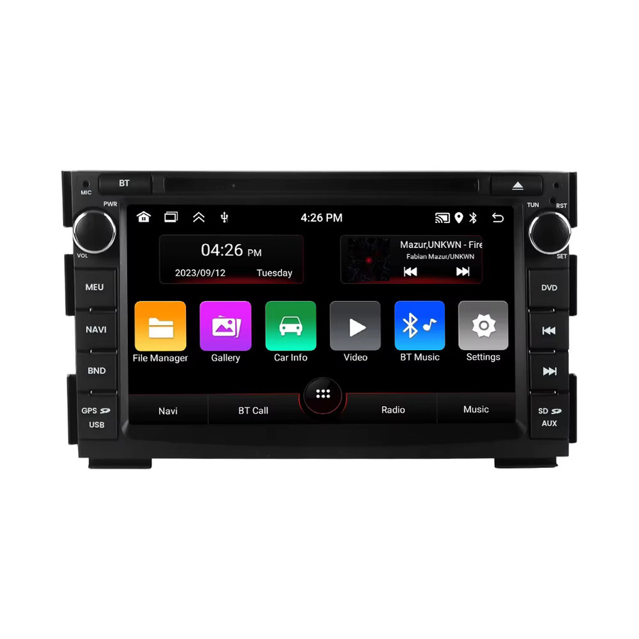 NAVIFANS Android Autoradio mit 7 Zoll Display für KIA CEED 2007 2008 2009, 2 Din Multimedia System mit GPS, WiFi, Bluetooth, CarPlay und Android Auto in Schwarz - Bild 6