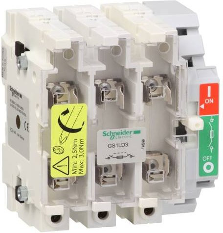 Schneider Electric Sockel mit Trennschalter in Weiß - Bild 1