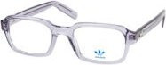 adidas Originals OR 5146 Brille, Rechteckig, Vollrand, Kunststoff, grau transparent, Herren - Bild 1