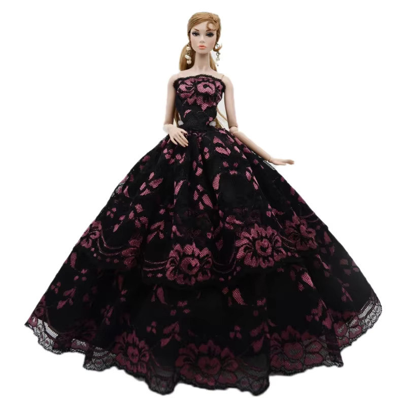 Barbie Prinzessin Spitzenhochzeitskleid, Outfits, Zubehör - Bild 3