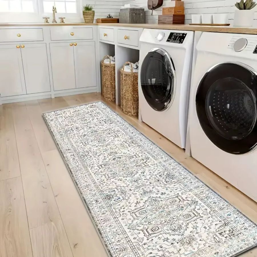 VIKAMA Böhmischer Flurteppich aus Kristallsamt in Aesthetic-Design für Wohnzimmer, Küche und Schlafzimmer - Bild 3