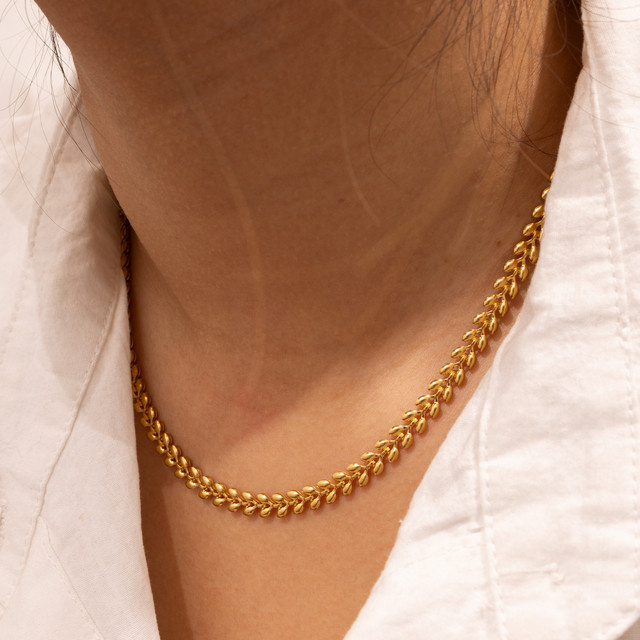 LUXUKISSKIDS Halskette Edelstahl, Gold, Damen - Bild 1