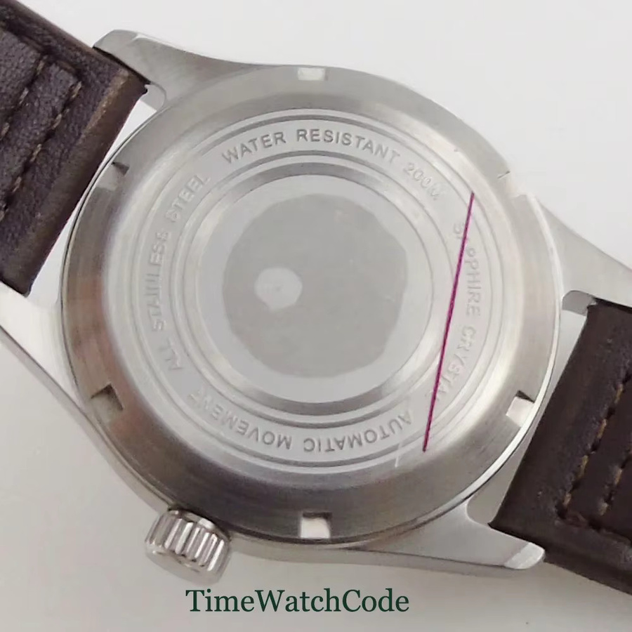 tandorio Armbanduhr, Automatik, Edelstahl, 39 mm, Schwarz, Herren - Bild 6