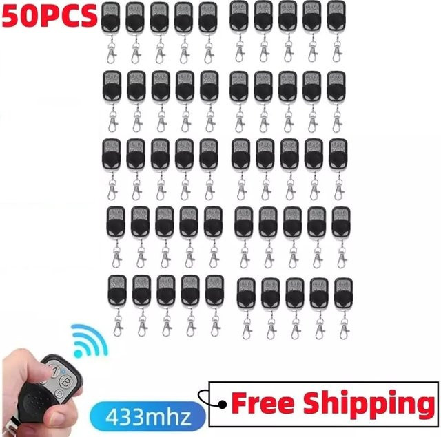Universal Cloning Duplikator Key Fernbedienung 433MHz 433,92 MHz für Tor und Garagentor in Schwarz - Bild 1