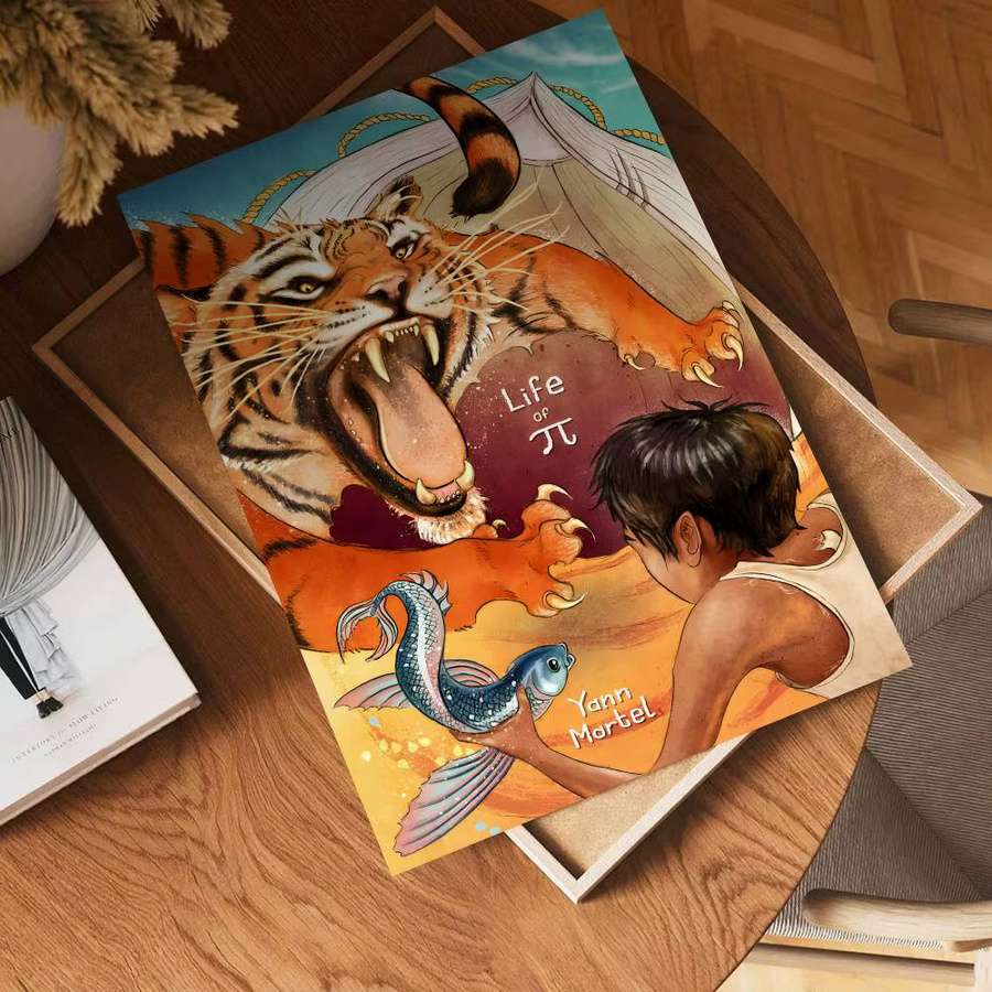 Wasserdichter Life Of Pi Wandaufkleber in Mehrfarbig als moderner Poster-Druck für dein Wohnzimmer oder Schlafzimmer - Bild 3