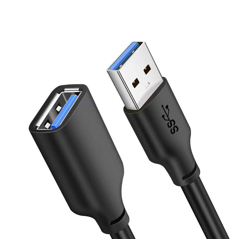 CABLETIME USB 3.0 Verlängerungskabel USB-A auf USB-A, 5 Gbit/s, Schwarz - Bild 6