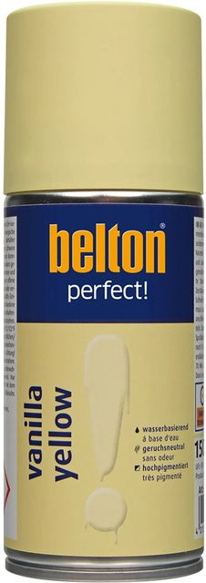 belton Buntlack Perfect Vanilla Yellow Wasserbasierter Lack Seidenmatt 150 ml - Bild 1