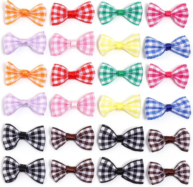 30er Set gestreifte Polyester Satin Bänder in Lila und Multicolour für DIY Bastelarbeiten, Nähen und Dekoration, Breite: 1,5 cm, Länge: 3 cm - Bild 1